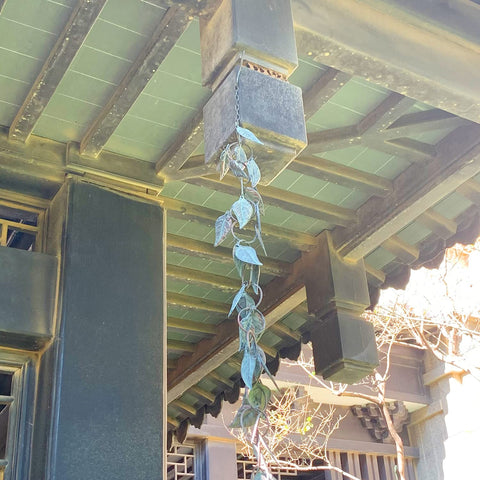 Aifeorzo leaf rain chain makes a thoughtful housewarming gift.