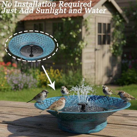 Aifeorzo sturdy metal base keeps the fountain stable amid outdoor conditions.