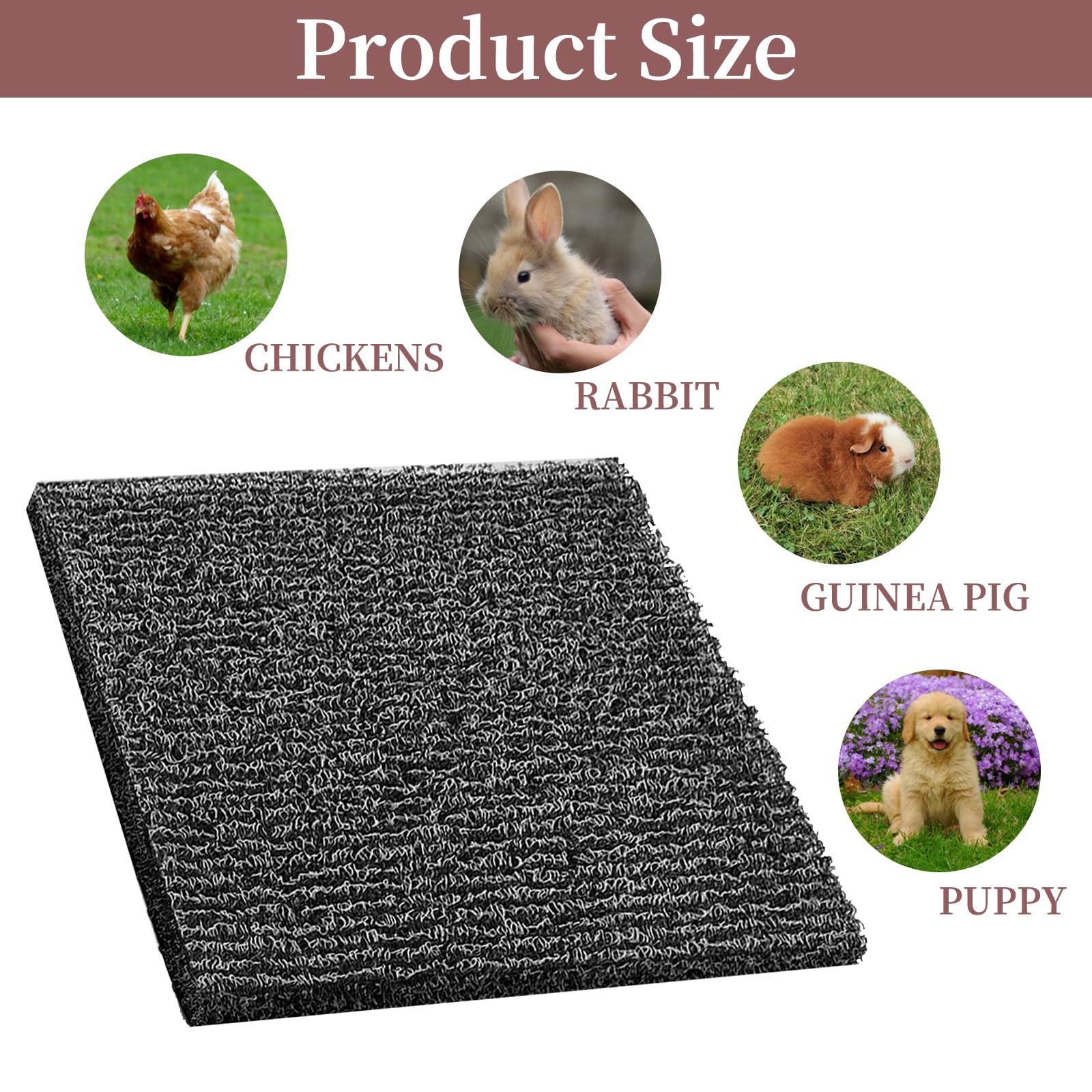 Aifong chicken coop accessory set with 6 nesting pads for orderly nests.