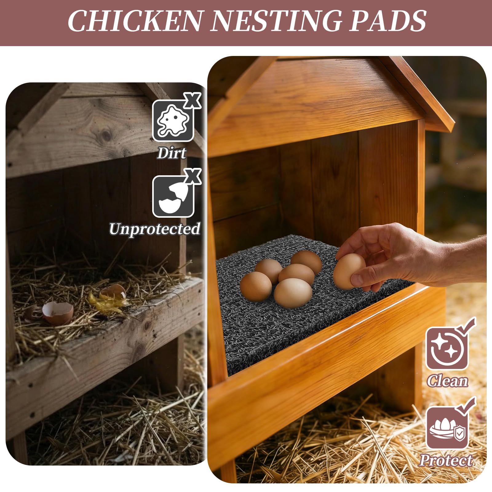 Aifong nesting pad shown for multi-scene use with birds like ducks.