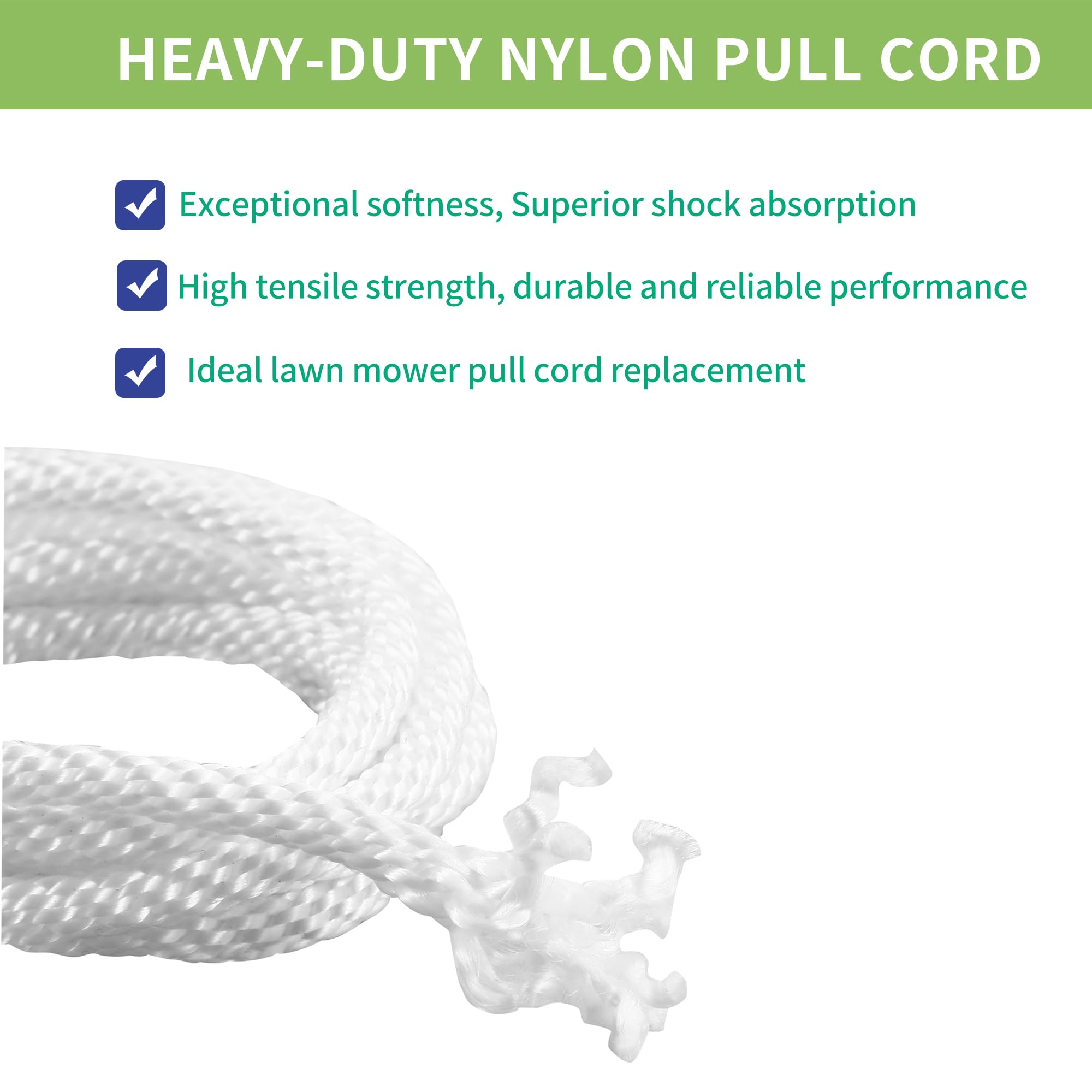 A.I.FORCE pull rope works with Stihl, Echo, Ryobi, Toro, and more.