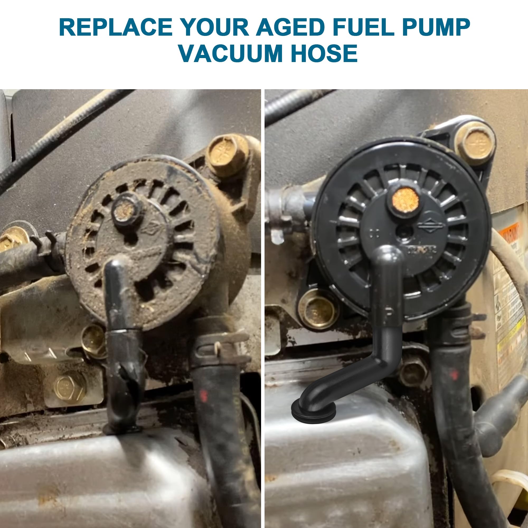 AIFORCE dual-pack fuel pump vacuum hoses ready for replacement.