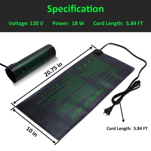 Aiicioo waterproof seedling mat keeps seedlings protected from splashes.