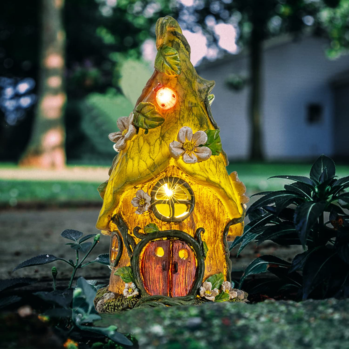 AIINY Garden Decor Solar Statue fairy dawn glow enhances outdoor charm