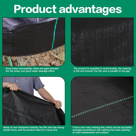 AIKANG breathable weed fabric exposed to sun and rain for plant-friendly grounding.