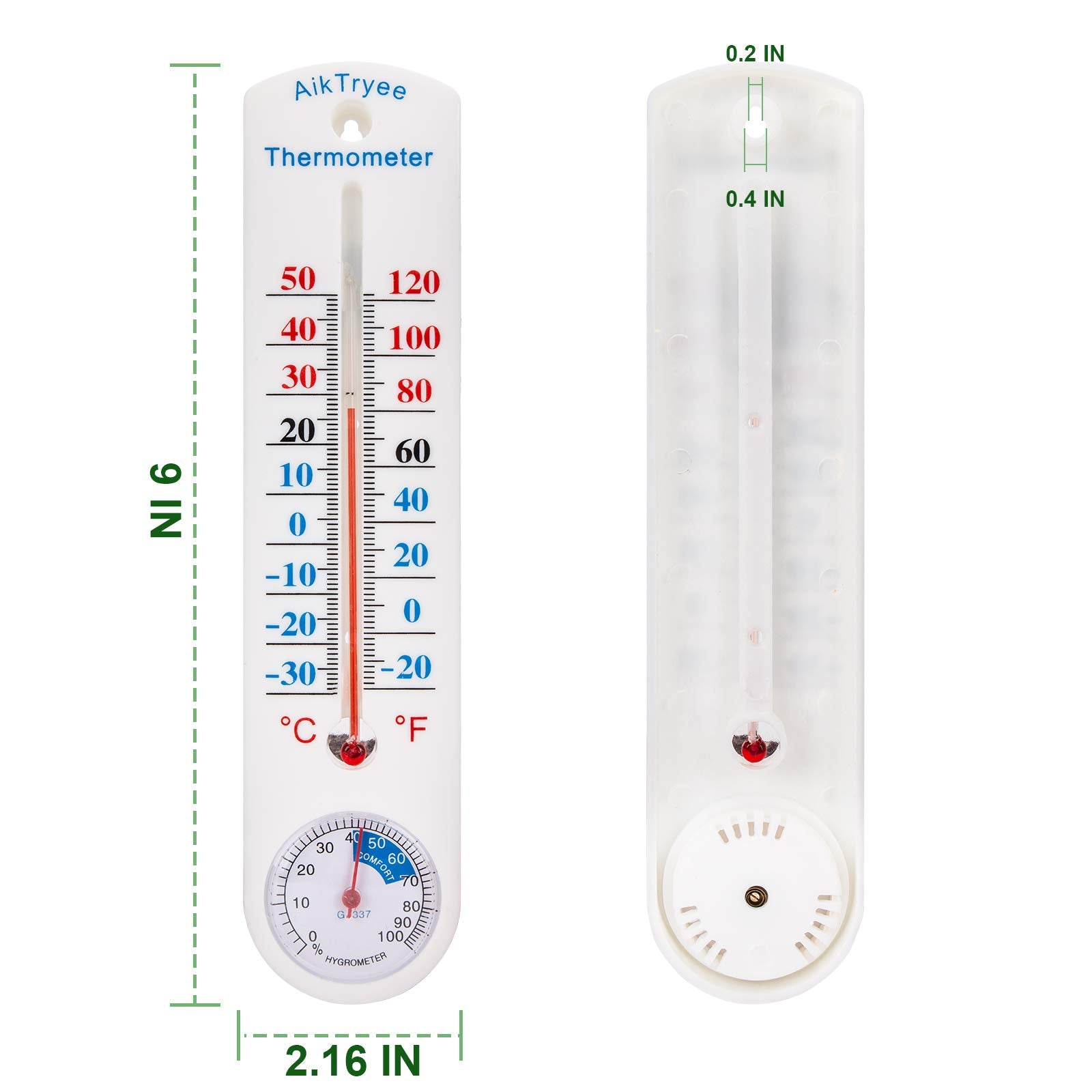 AikTryee Celsius-Fahrenheit readout simplifies unit selection for global users.