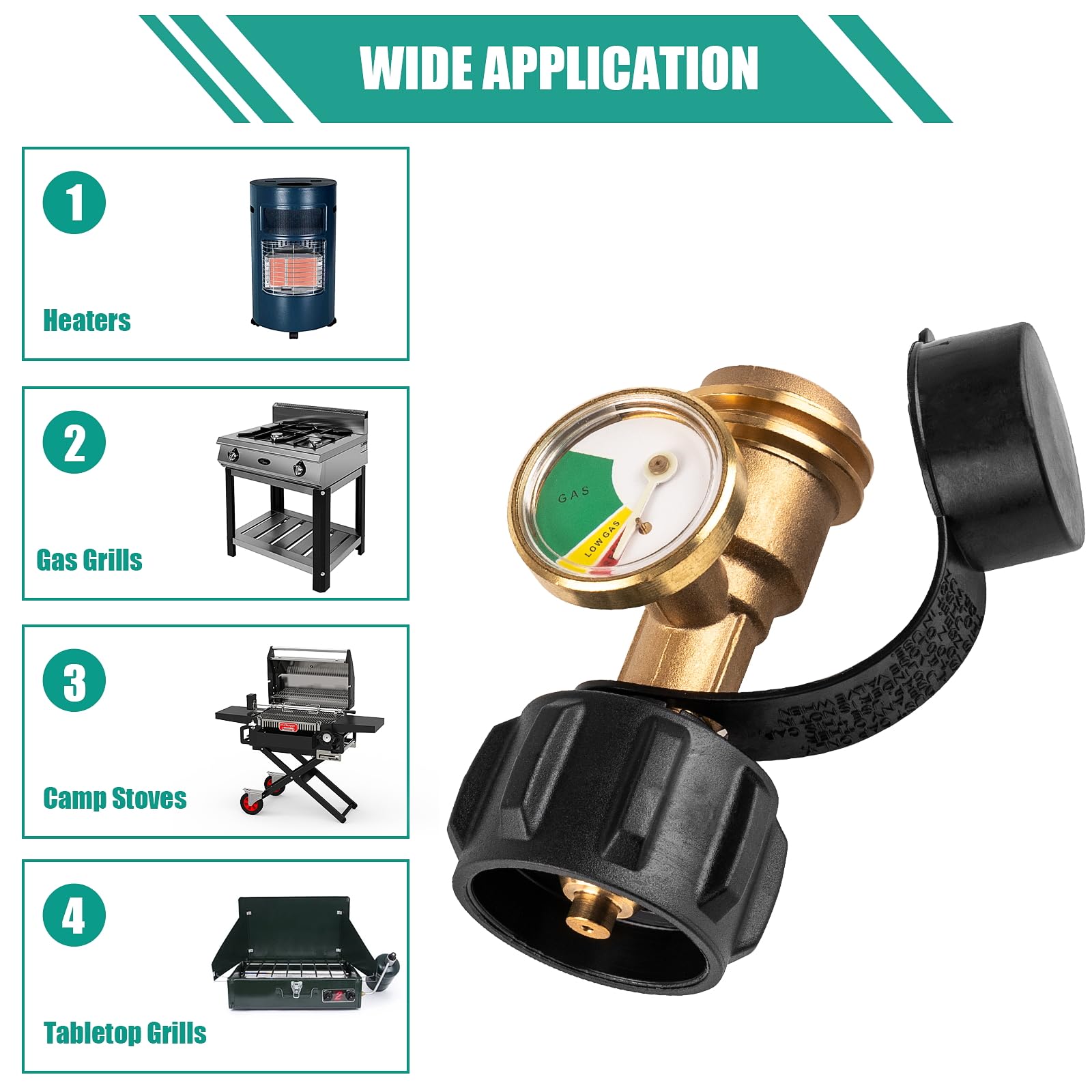 Brass construction provides durable, precise performance for frequent outdoor use.