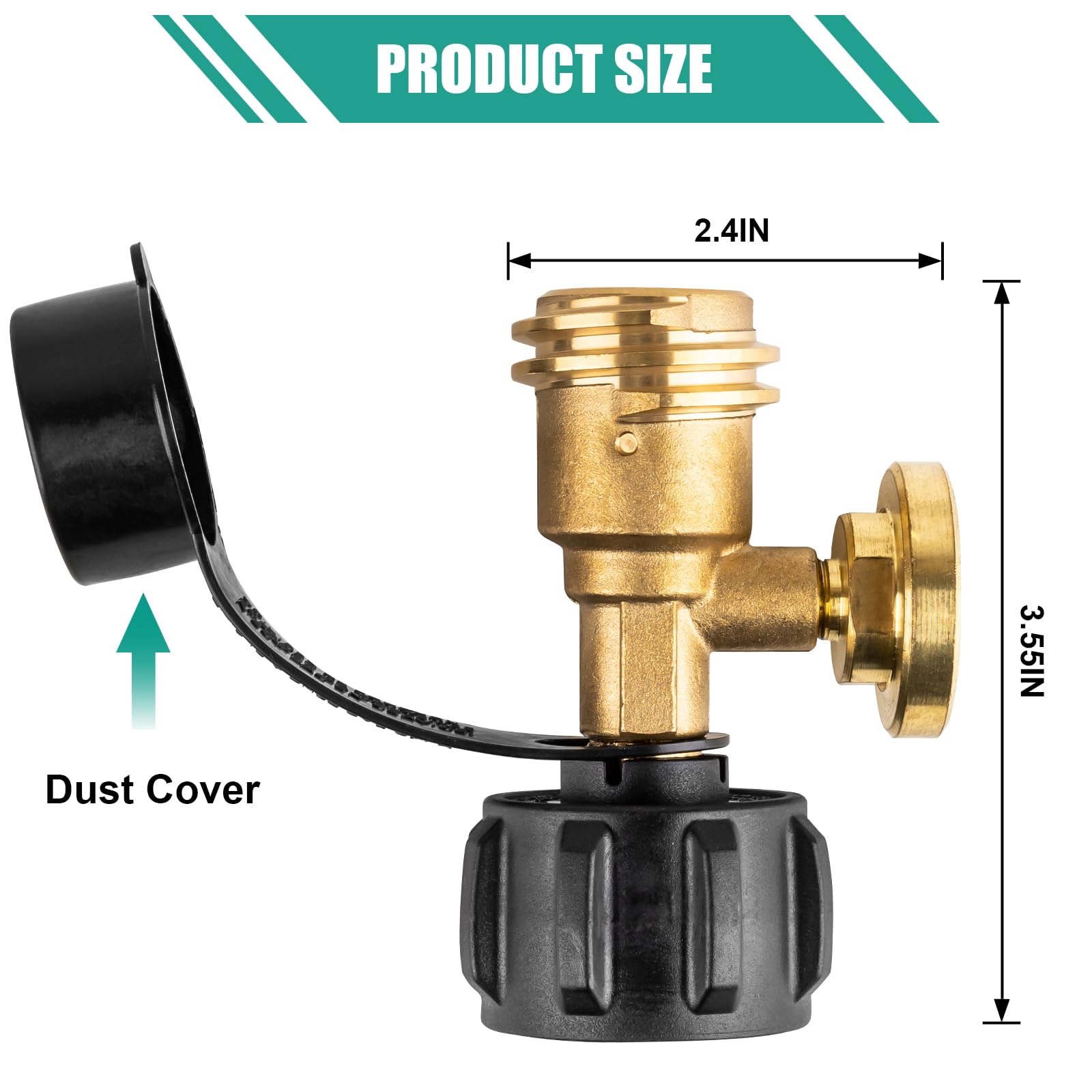 Aikyciu gauge with leak detector for safer gas flow during outdoor cooking sessions.