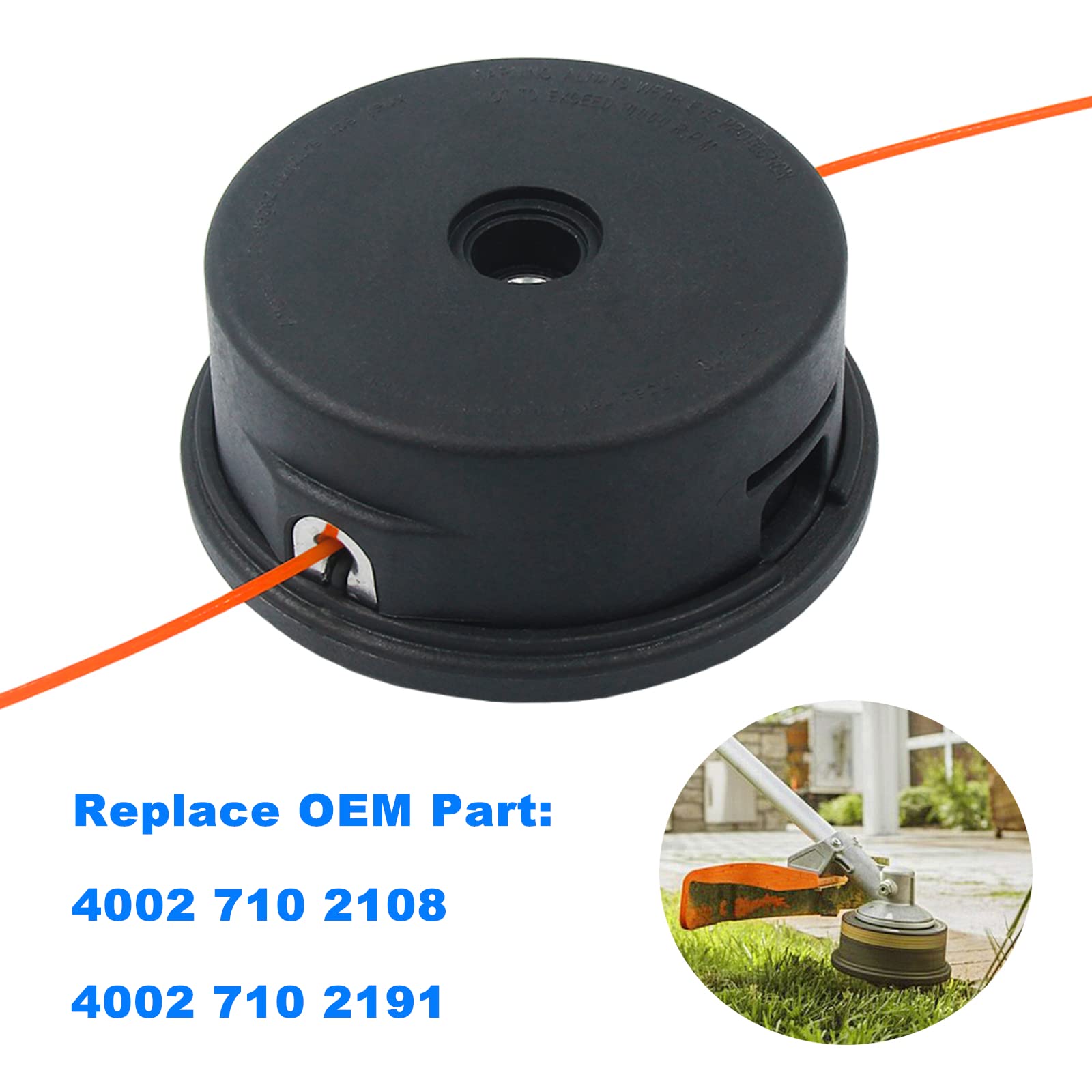 AILEETE bolt adapter 10mm 1.0 shows secure mounting for Stihl trimmers