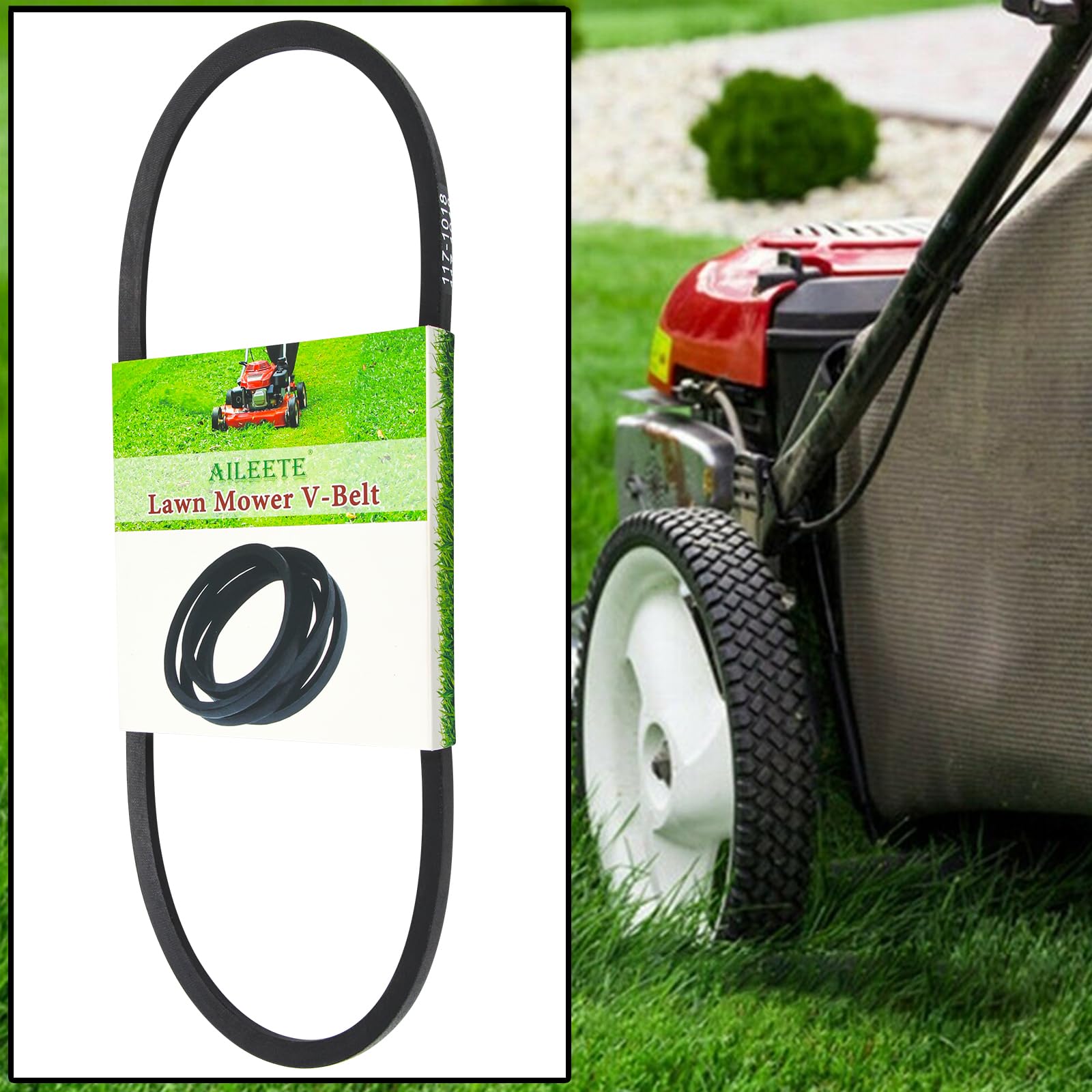 AILEETE 3/8 inch belt fits Toro mowers for reliable drive.