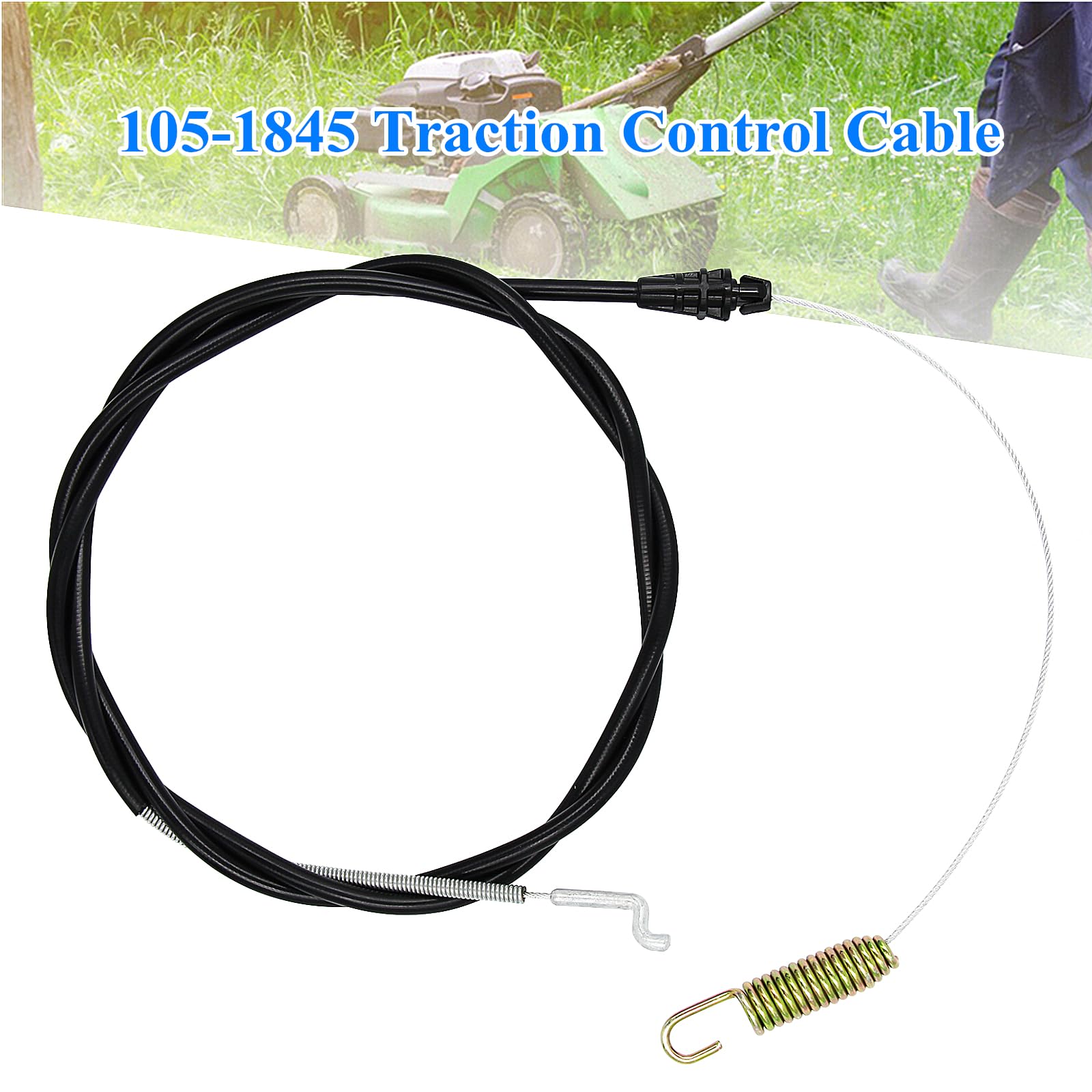 AILEETE 105-1845 side view showing sturdy cable sheath for durability