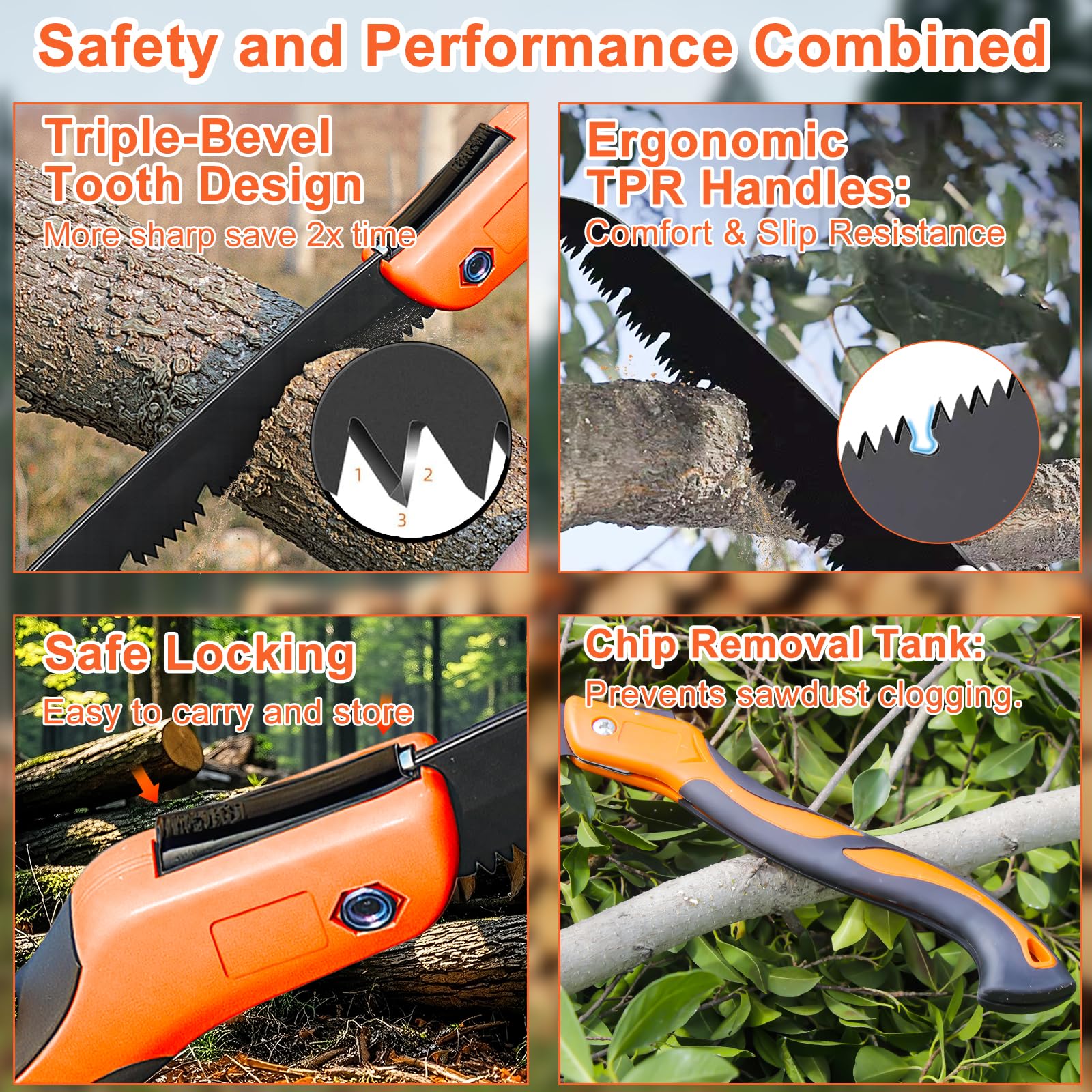 Aileway folding design with metal safety lock for safe storage and transport