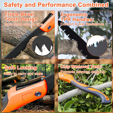 Aileway folding design with metal safety lock for safe storage and transport