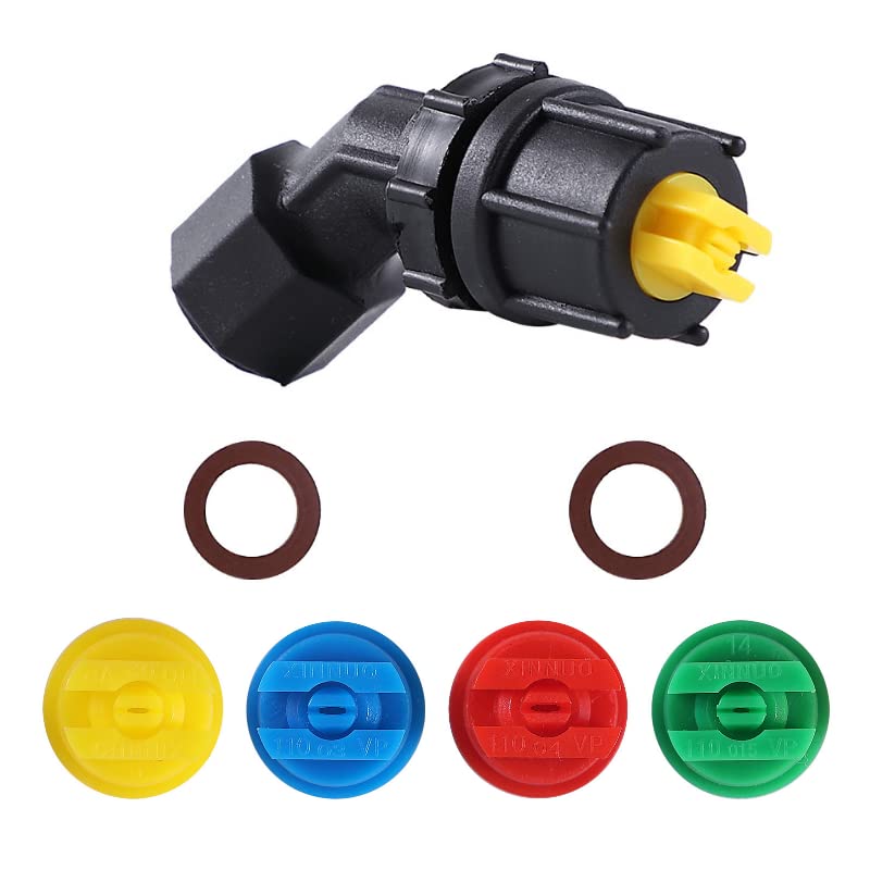 Aimela 110-degree nozzle front view for wide spray coverage.