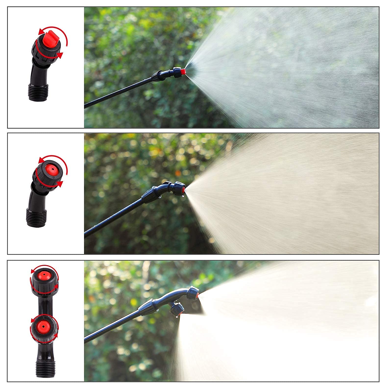Aimela sprayer nozzle 5-hole flower for soft coverage.