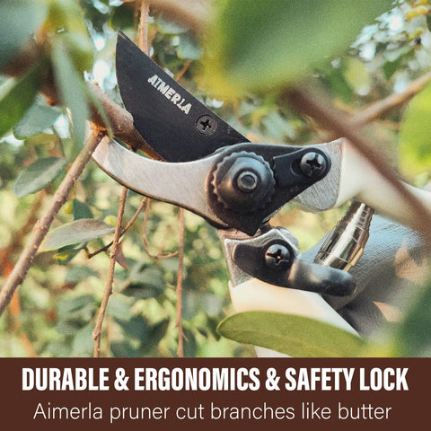 Aimerla die-cast aluminum tools close-up highlights rust-resistant construction.
