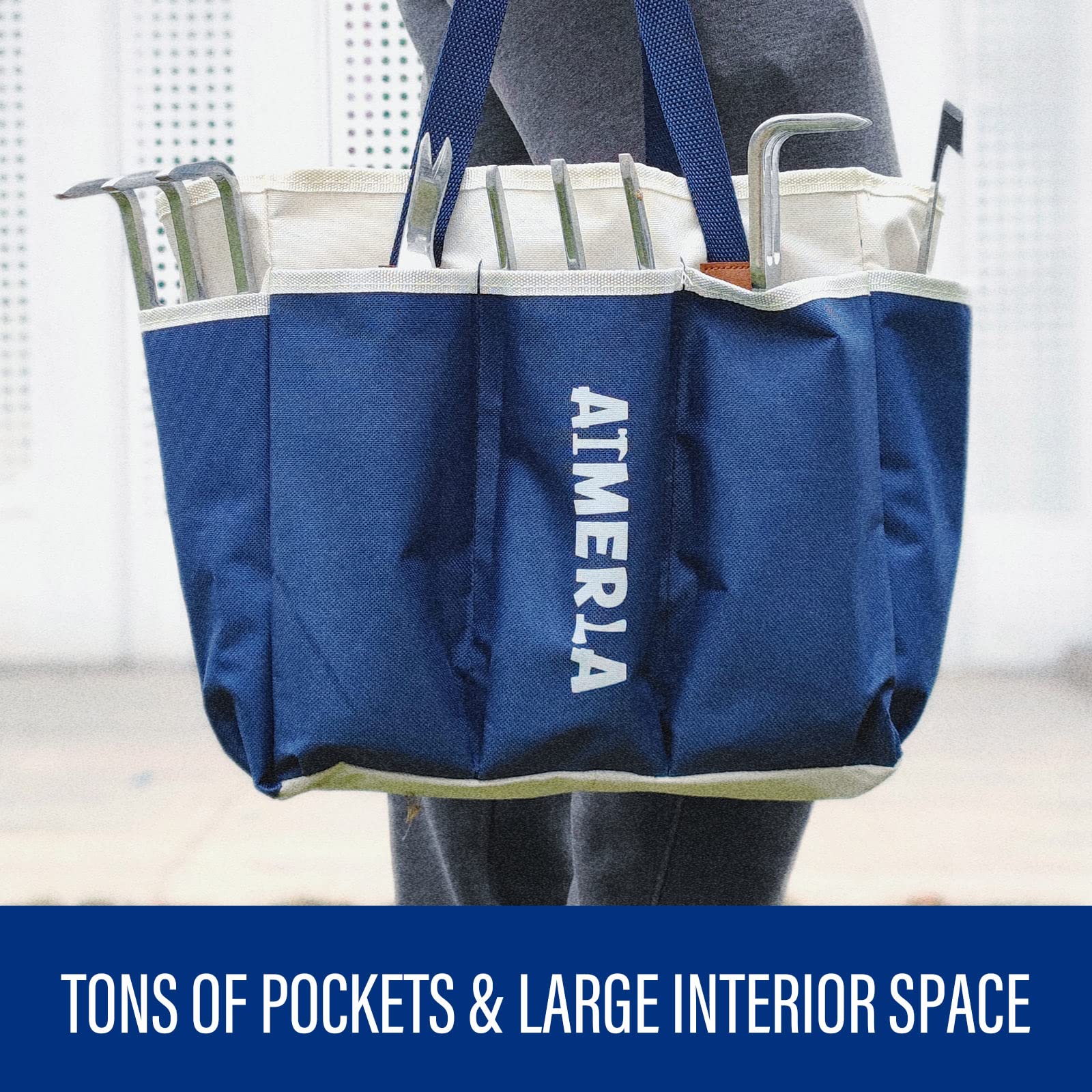 Aimerla ergonomic handles and weatherproof design improve grip.