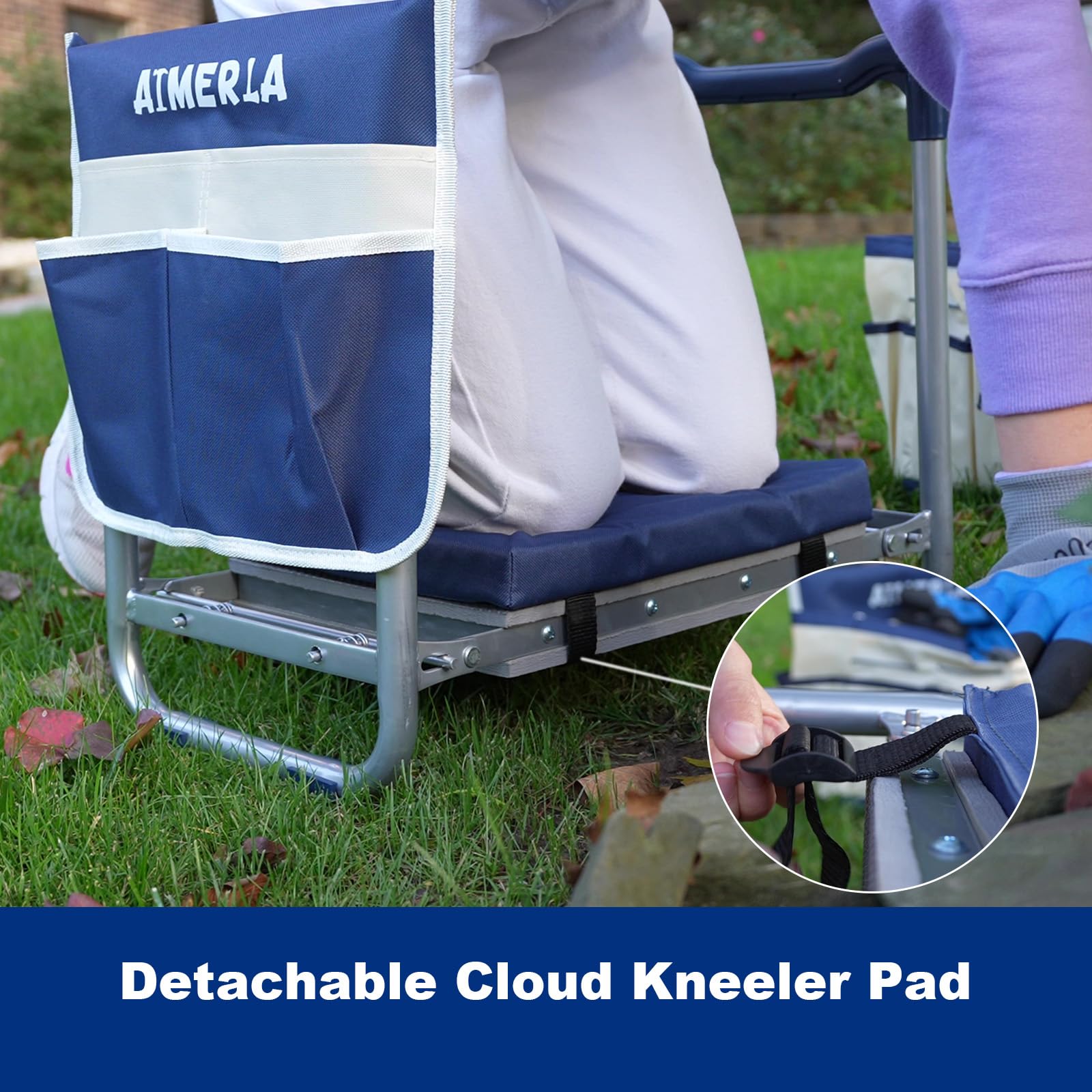 Aimerla K5 weight capacity 350 pounds — sturdy support on uneven ground.