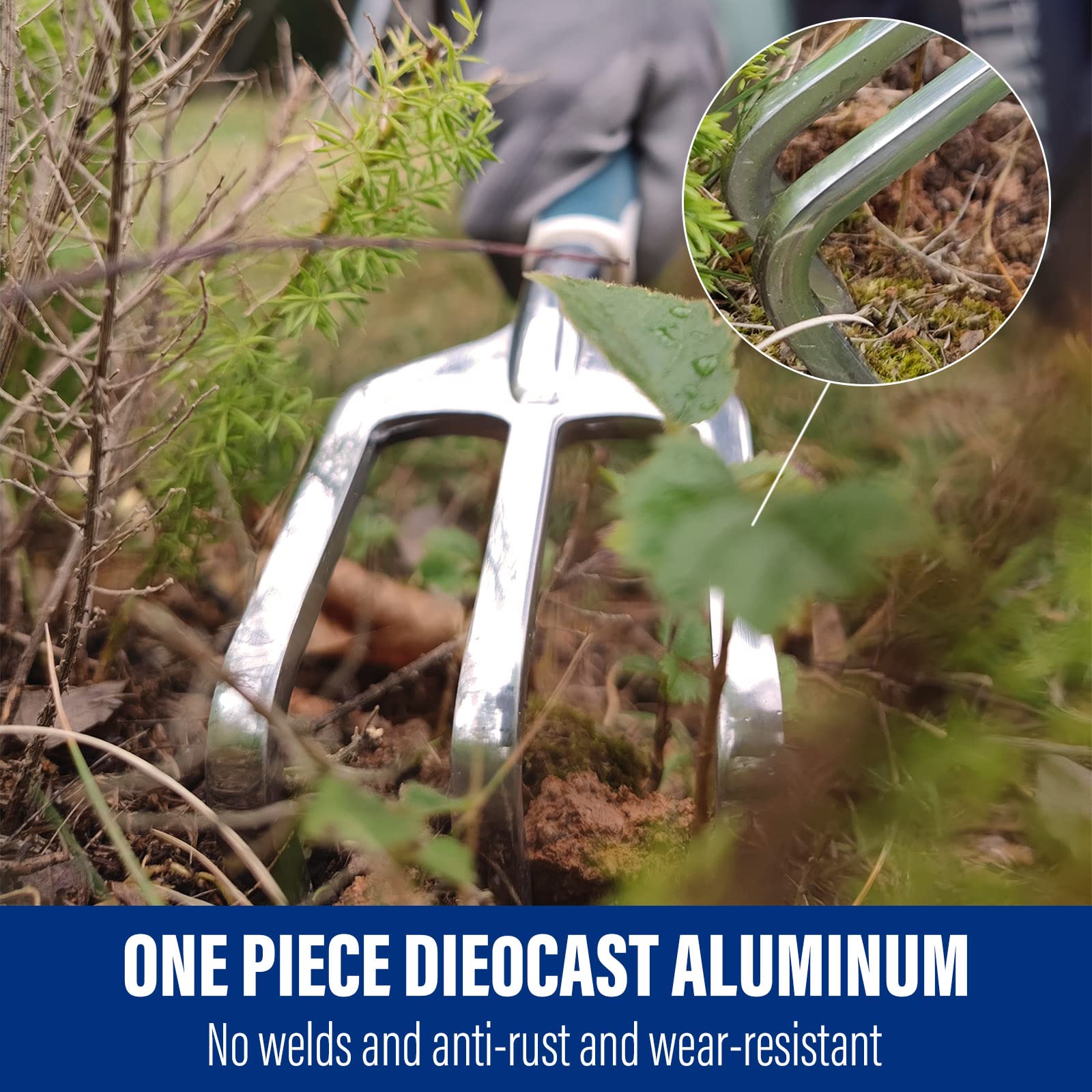Aimerla non-slip grip handles ensure comfortable use during long gardening tasks.