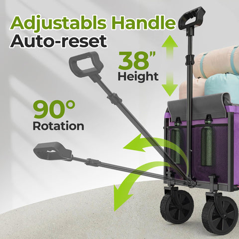 Aimnny wagon tool-free assembly for quick setup