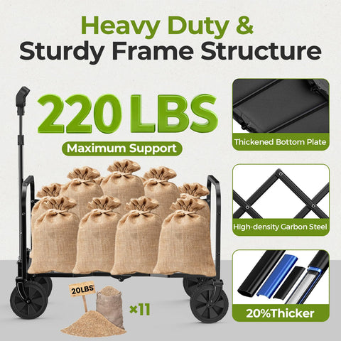 Aimnny Wagons built in cupholders add on the go convenience
