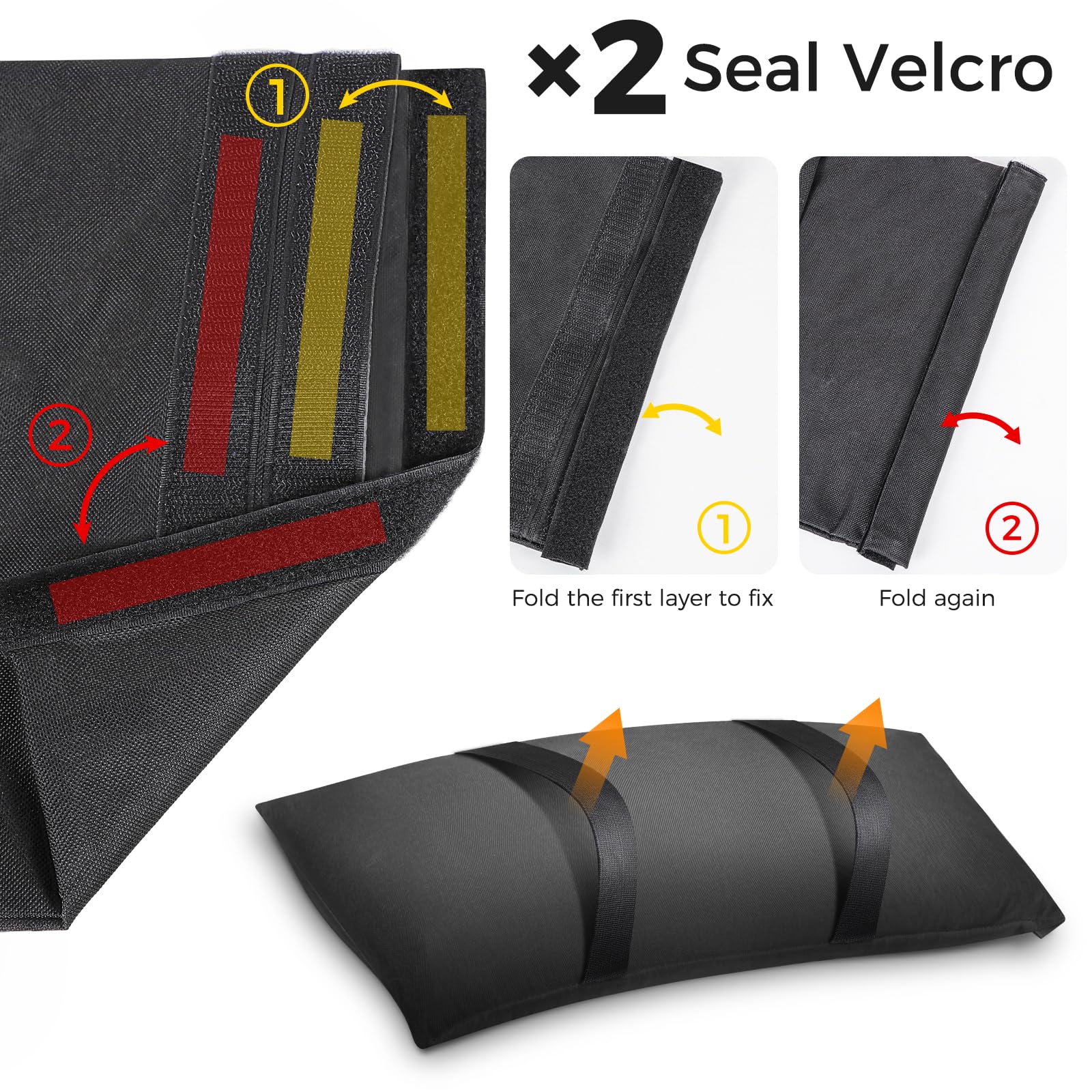 Aimosen sandbags provide versatile stability for outdoor furniture.