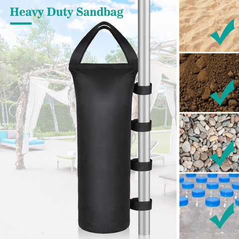 Aimosen sandbags for RV awnings and outdoor shade.