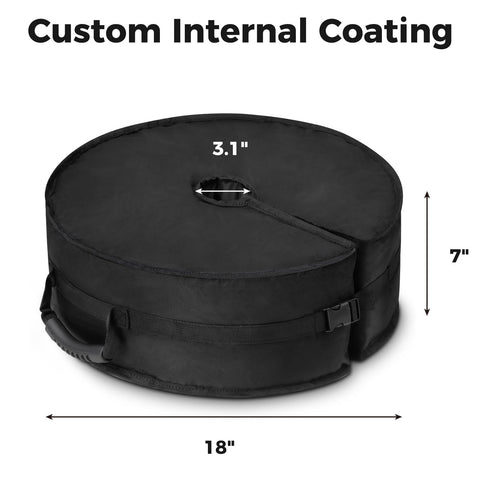 Aimosen sandbag side zipper wide opening for mess-free filling