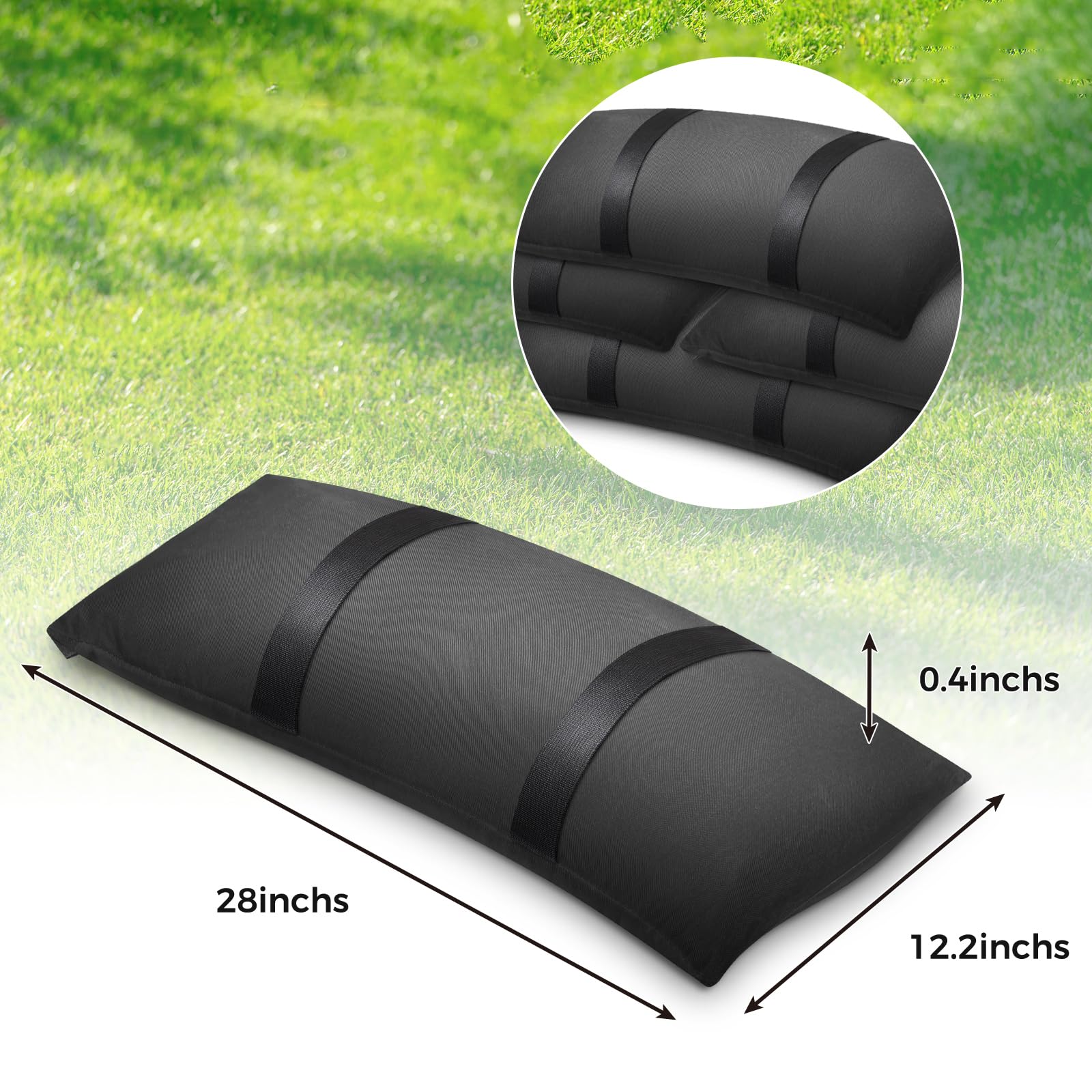Aimosen two-pack sandbags ready for patio and poolside use
