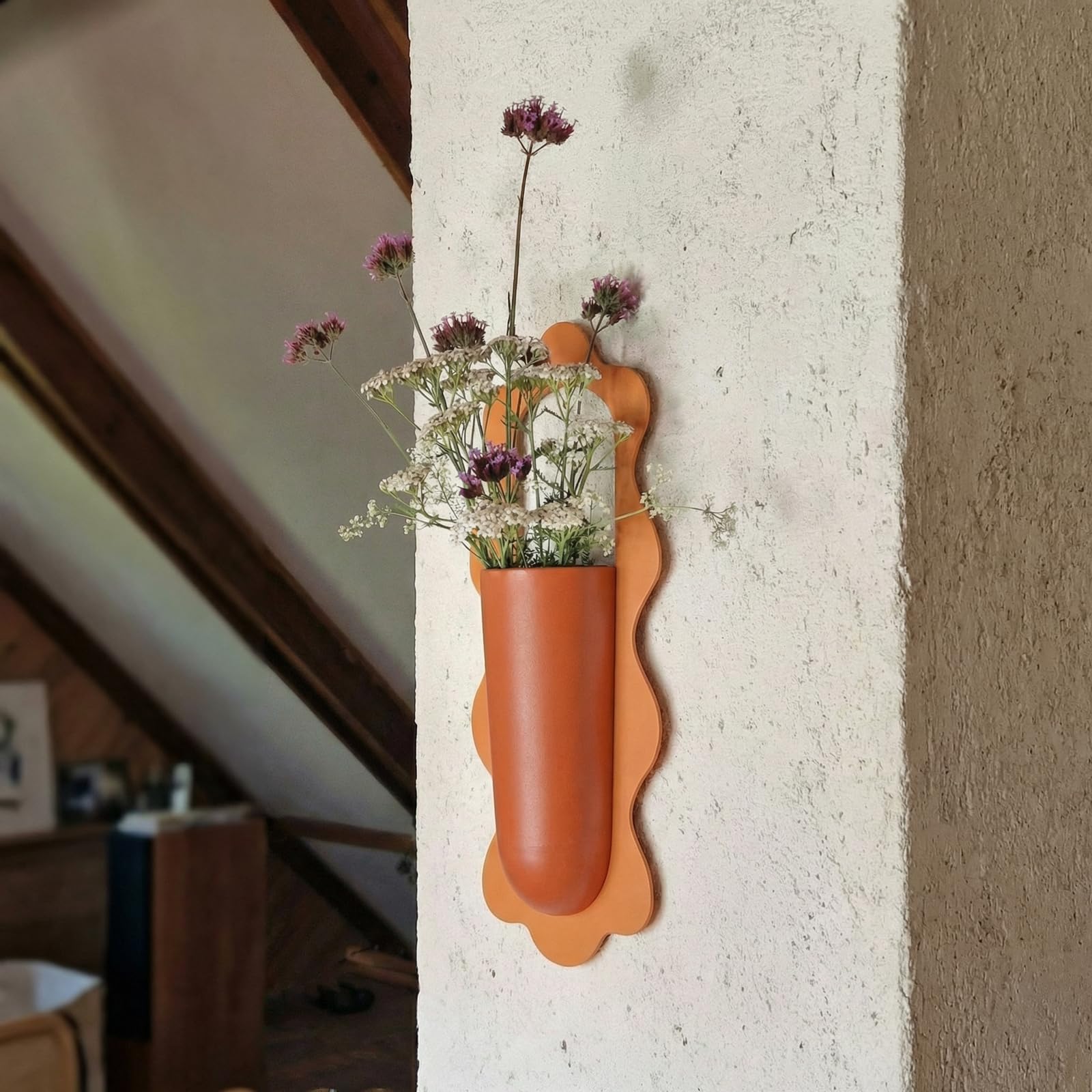 AimtoHome wall planters installed side by side save surface space in small rooms.