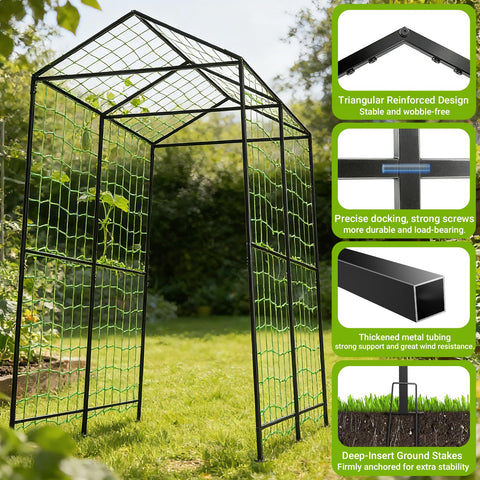 AIMUCT anti-rust coating close-up on metal arch designed for wind and rain
