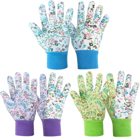 Ainiv floral gardening gloves close-up pattern for comfortable wear