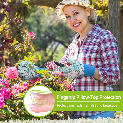 Ainiv non-slip palm dots enhance grip during pruning and digging