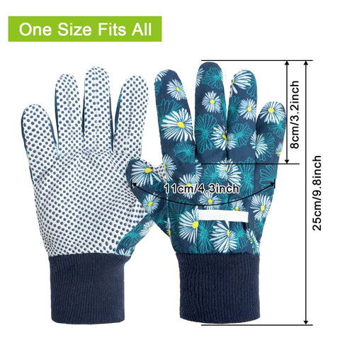 Ainiv non-slip PVC palm garden gloves for secure pruning tasks.