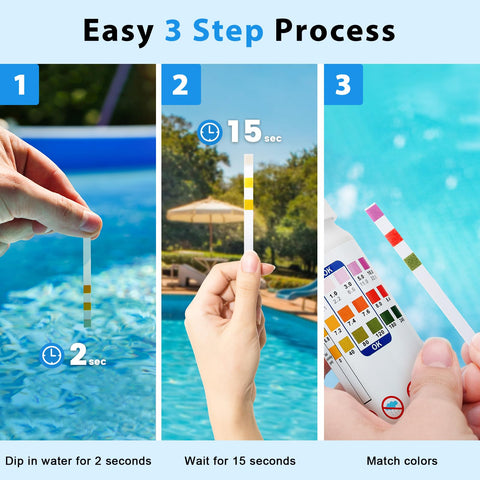 Ainkter Pool Test Strips 50-strip box for long-term testing