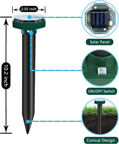 Ainneie Deterrent demonstrates lawn-friendly deterrence with low-frequency signals.