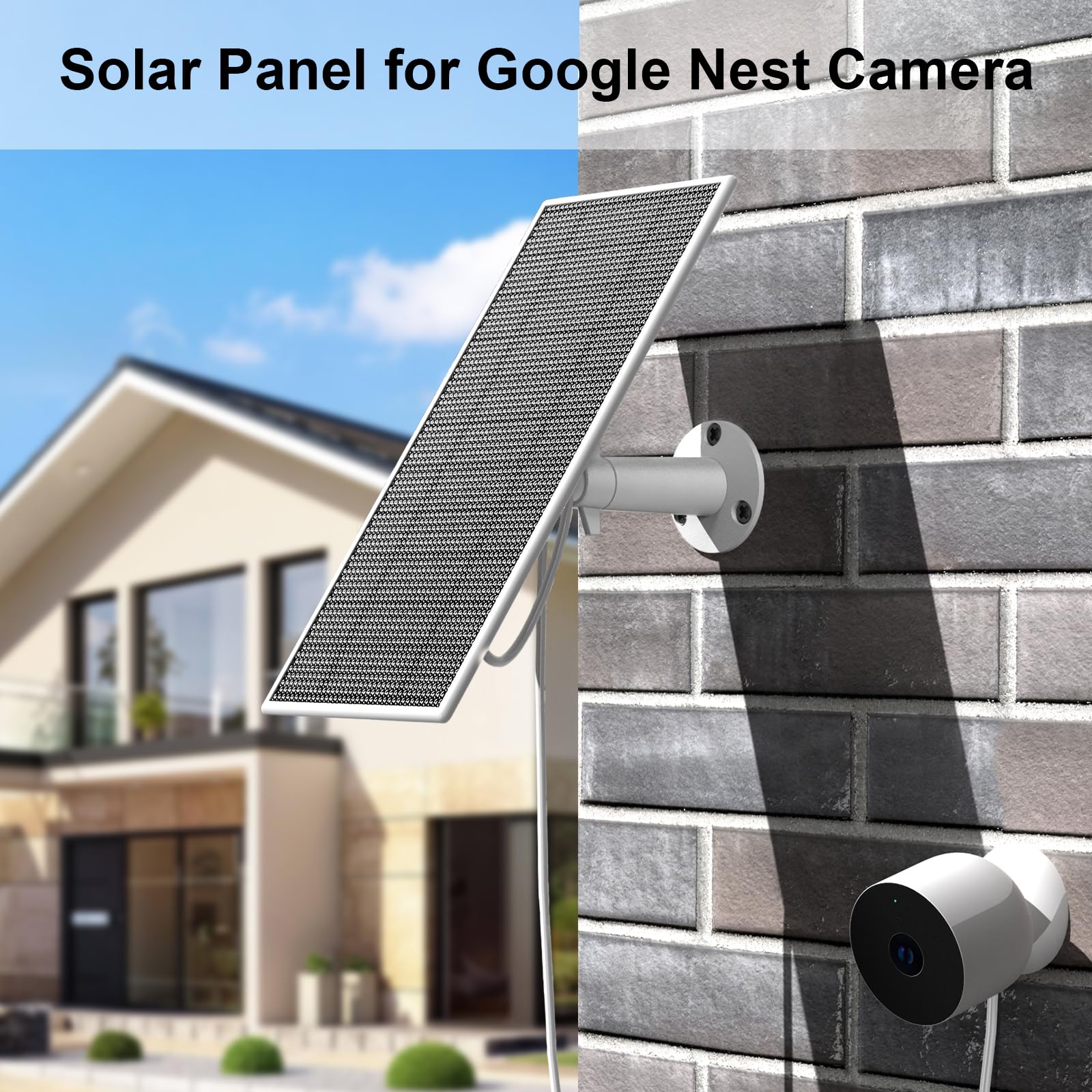 Aiobuvr Nest Panel rotatable mount enables precise sun angle for reliable charging.