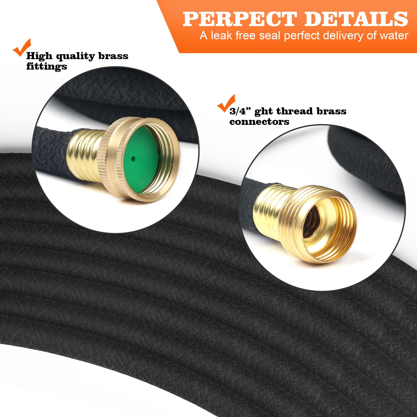 AIODE heavy-duty rubber soaker hose offers durable garden performance