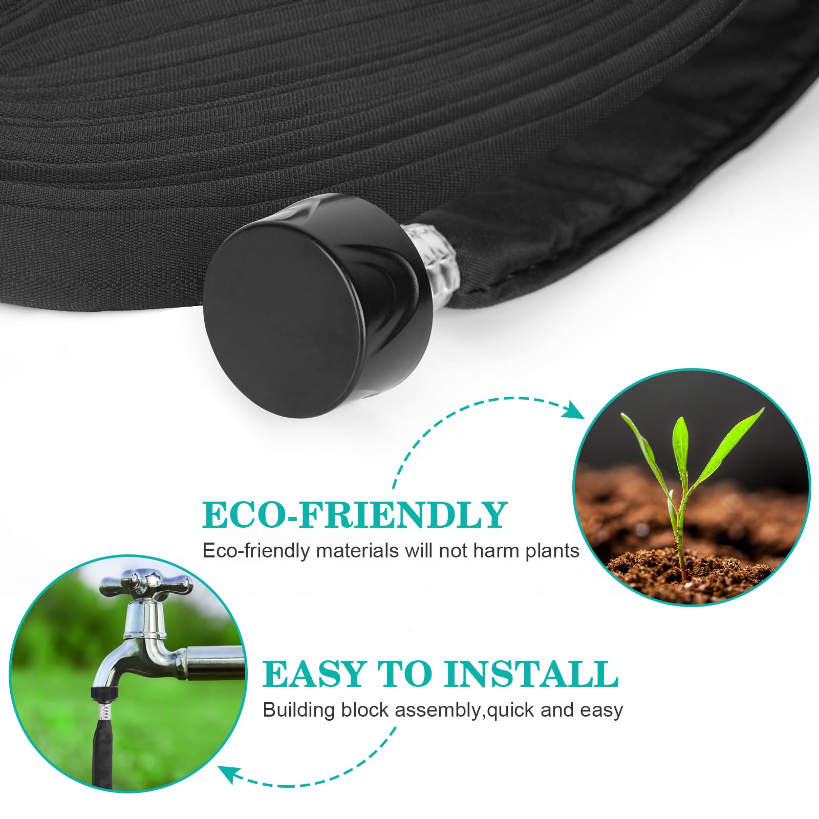 AIODE lightweight-easy-setup-hose enables single-person installation and quick adjustments.