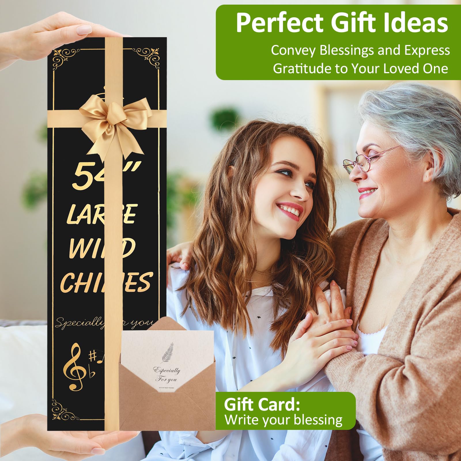 Aioguisn wind chimes in gift box packaging ready for gifting