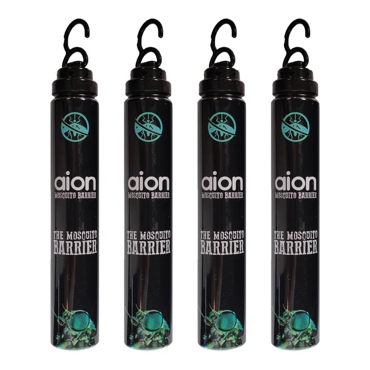 Aion Outdoor Mosquito Barrier 4 Pack front view showcases safe, natural yard protection.