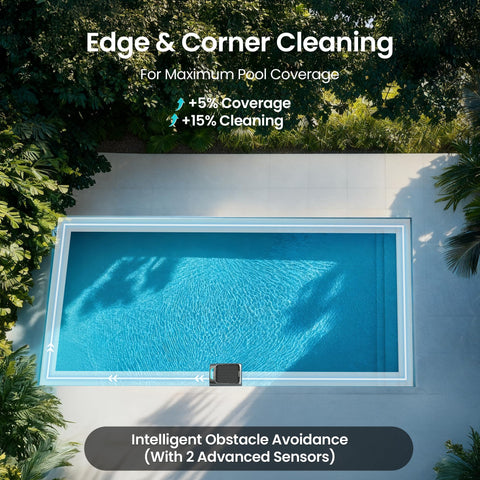 Aiper EcoSurfer S2 four anti-stuck columns preventing snags on steps
