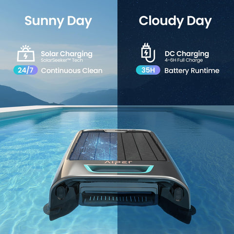 Aiper EcoSurfer S2 app control screen demonstrating easy start and remote steering