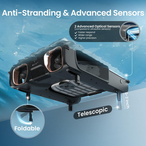 Aiper EcoSurfer S2 UV resistant housing indicating durable outdoor use
