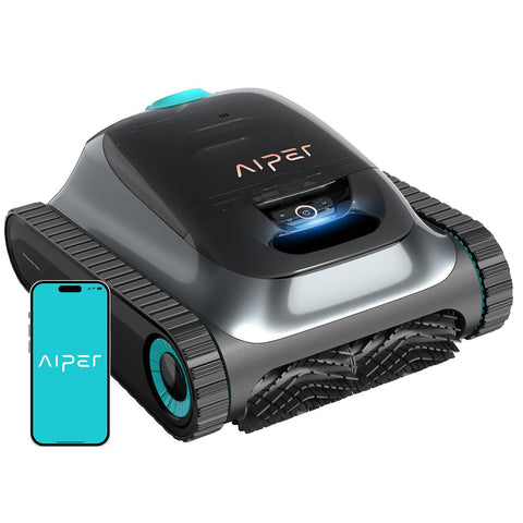 Aiper Scuba S1 cleaning pattern across pool floor and walls