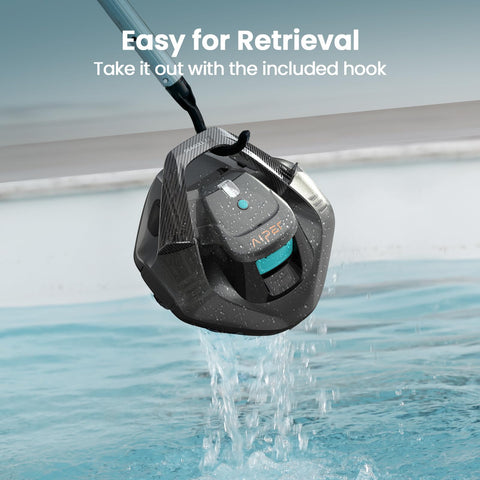 Aiper Seagull SE performing efficient cleaning across flat pool surfaces.