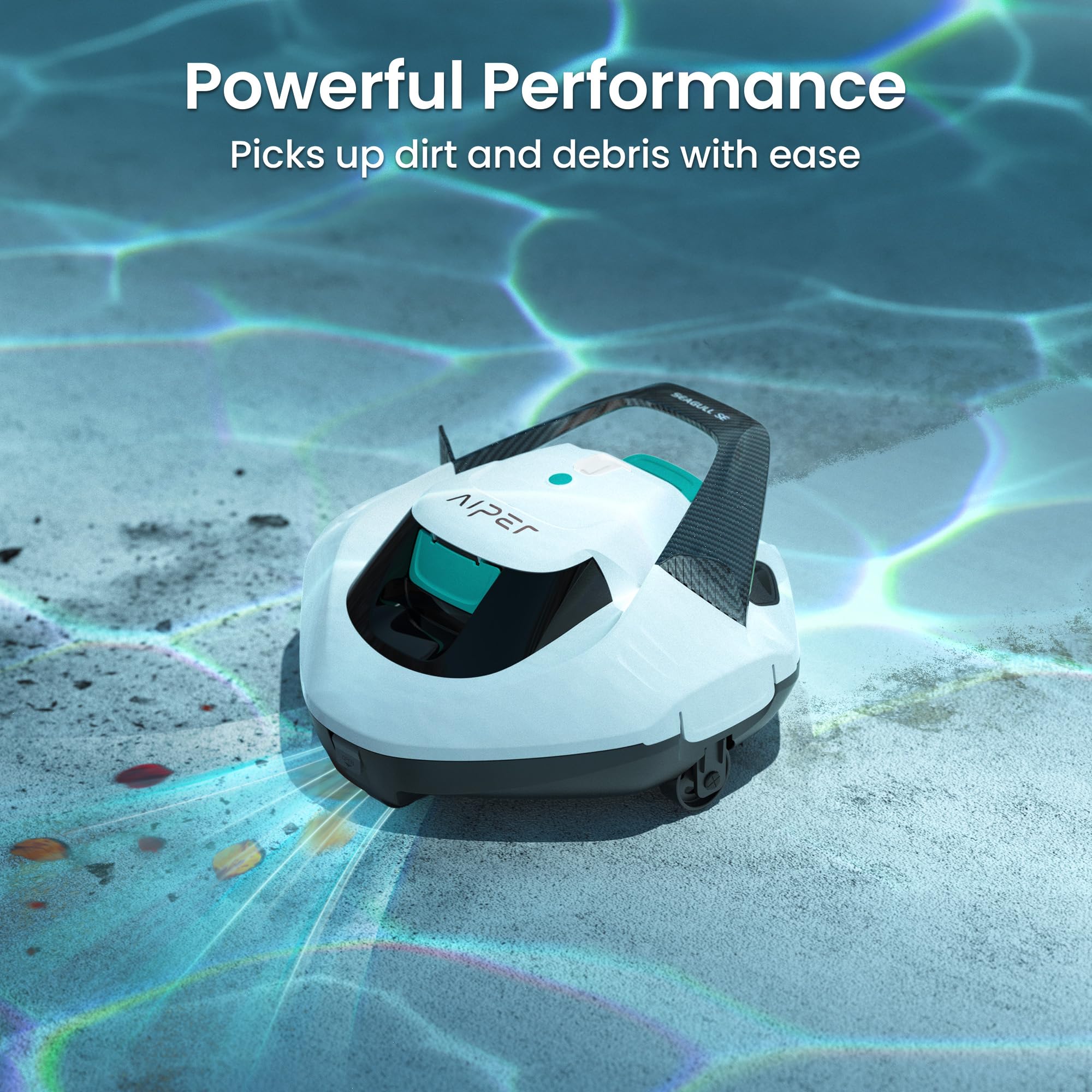 AIPER Seagull SE cordless design frees you from cords during cleaning.