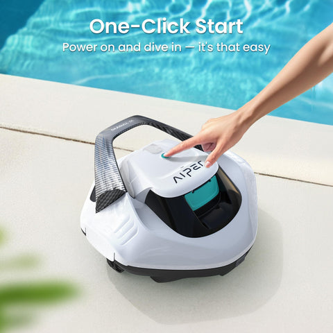 AIPER Seagull SE cleans flat pools up to 860 sq ft.