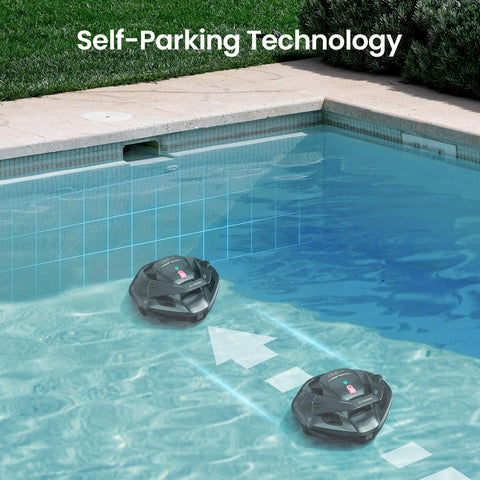 Aiper Seagull SE two independent brushes for thorough debris removal in pools.