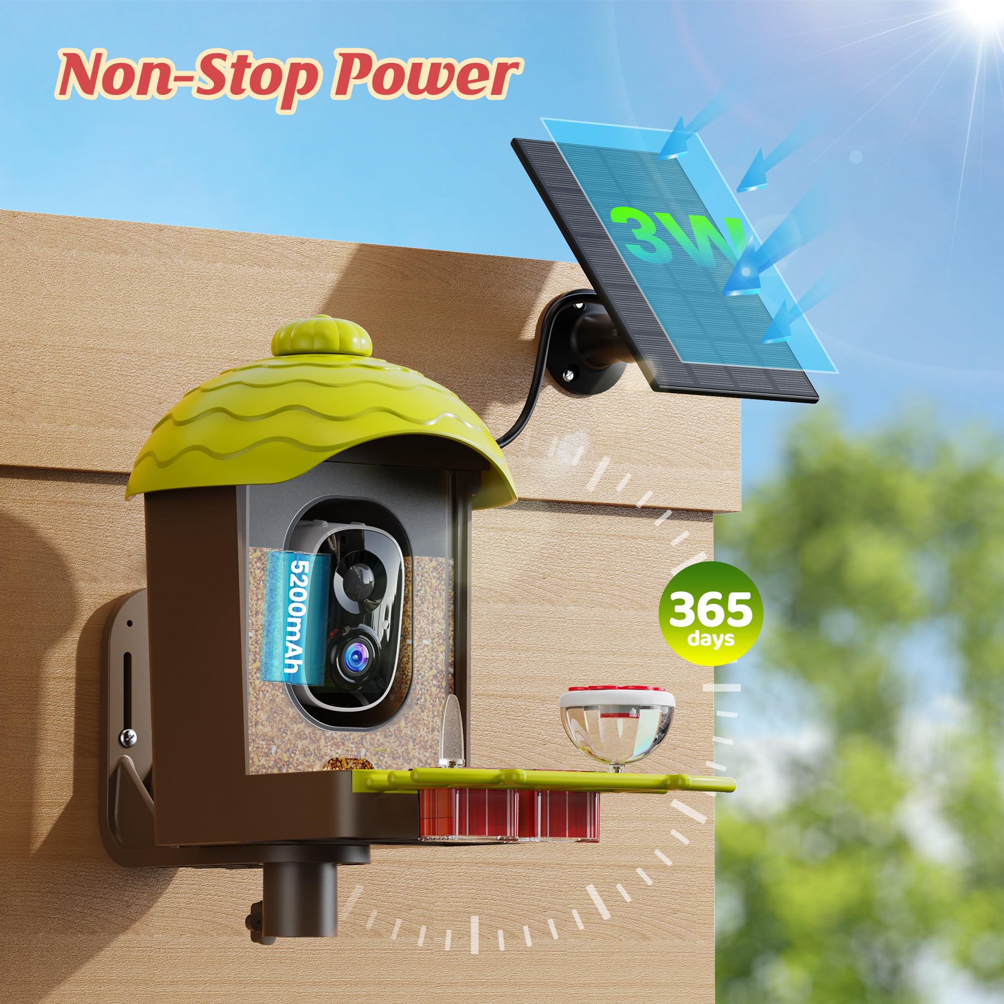 AiPoaaol weatherproof camera keeps recording in rain or shine.